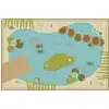 KID$ Value Plus Classroom Rug, Tranquil Pond