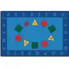 KID$ Value Plus Classroom Rugs™, Early Learning , Rectangle 6' x 9'