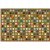 KID$ Value Plus Classroom Rugs™, Microdots, Rectangle 6' x 9' Brown