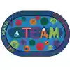 KID$ Value Plus Classroom Rugs STEAM Rug, Oval 6' x 9'