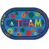 KID$ Value Plus Classroom Rugs STEAM Rug, Oval 8' x 12'
