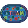 KID$ Value Plus Classroom Rugs STEAM Rug, Oval 8' x 12'