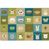 KIDSoft™ Animal Patchwork Rug, Nature Colors, Rectangle 8' x 12'
