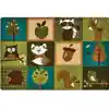 KIDSoft™ Nature's Friends Toddler Classroom Rug , Rectangle 4' x 6'