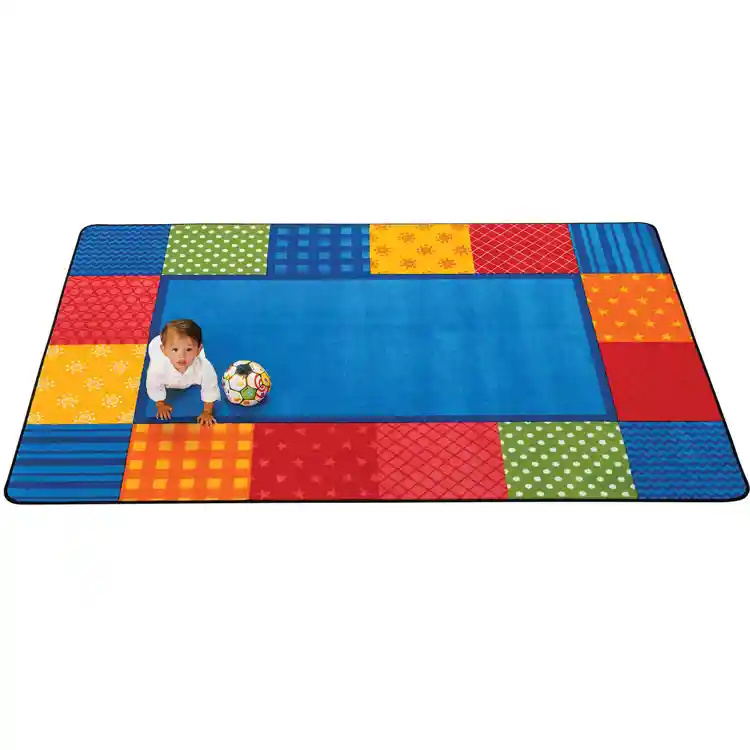 KIDSoft™ Pattern Blocks Rug, Primary