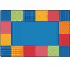 KIDSoft™ Pattern Blocks Rug, Primary, Rectangle 6' x 9'