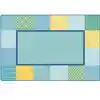 KIDSoft™ Pattern Blocks Rug, Soft Colors, Rectangle 8' x 12'