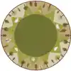KIDSoft™ Tranquil Mountain Rug, Green 6' Round