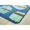 KIDSoft™ Tranquil Trees Rug, Blue, Rectangle 4' x 6'