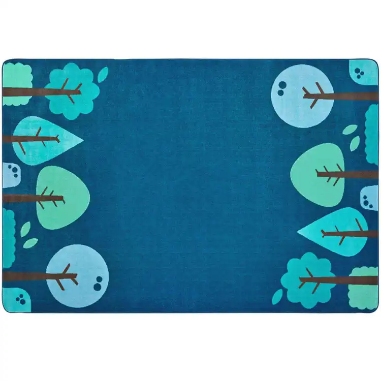 KIDSoft™ Tranquil Trees Rug, Blue, Rectangle 6' x 9'