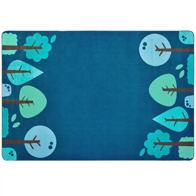 KIDSoft™ Tranquil Trees Rug, Blue, Rectangle 8' x 12'