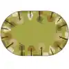 KIDSoft™ Tranquil Trees Rug, Green, Oval 6' x 9'