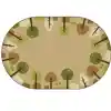 KIDSoft™ Tranquil Trees Rug, Tan, Oval 4' x 6'