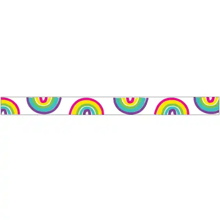 Kind Vibes Rainbows Straight Borders