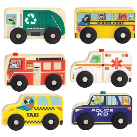 Mini Wooden  Vehicles - Set 1