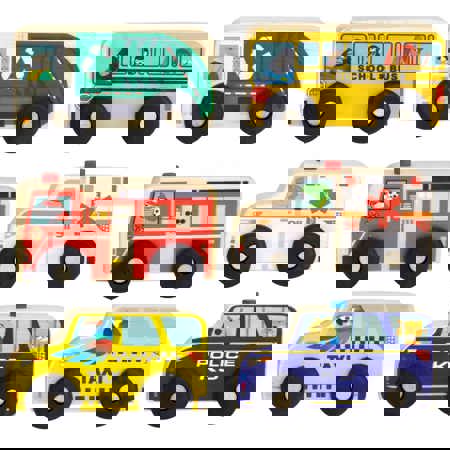 Mini Wooden  Vehicles - Set 1