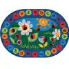 Ladybug Circletime Classroom Rug, Oval 7’6” x 12’