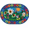 Ladybug Circletime Classroom Rug, Oval 8'3" x 11'8"