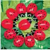 Ladybug Counting Stones