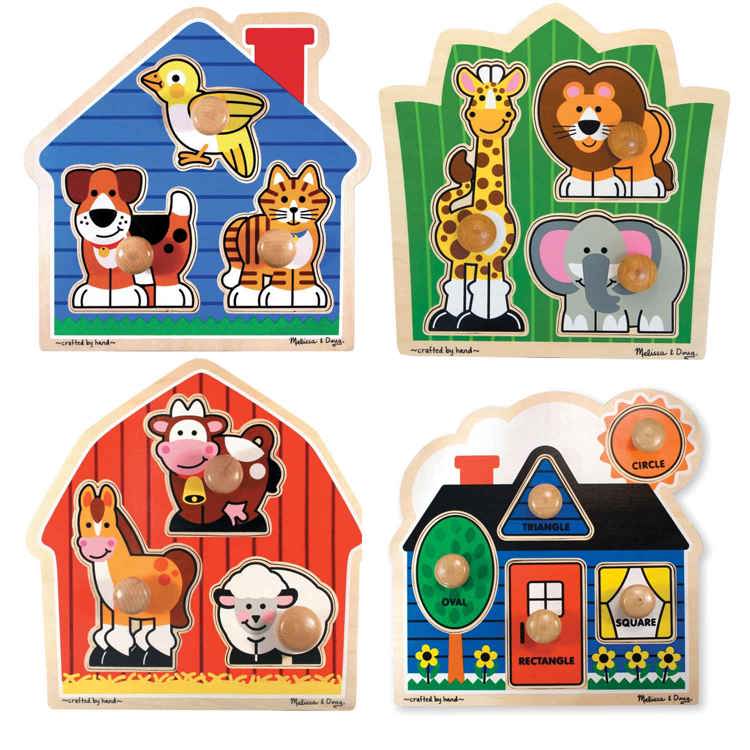 Melissa & Doug Jumbo Knob Puzzle Set Becker's