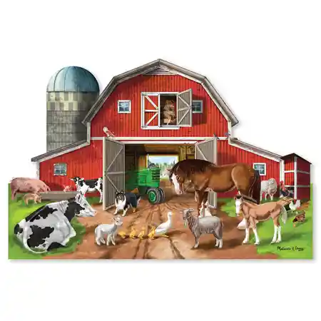 Melissa & Doug Busy Barn Floor Puzzle