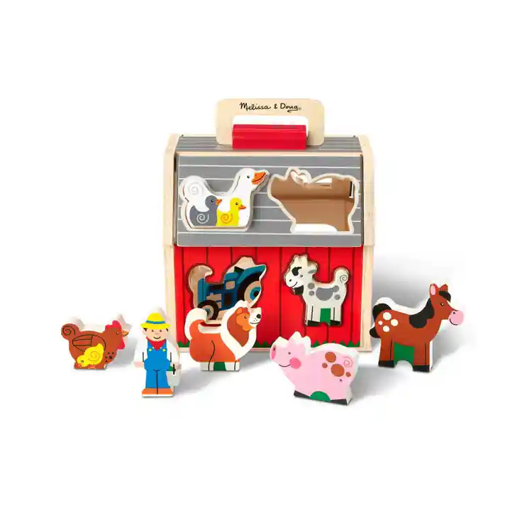 Melissa & Doug Take-Along Sorting Barn