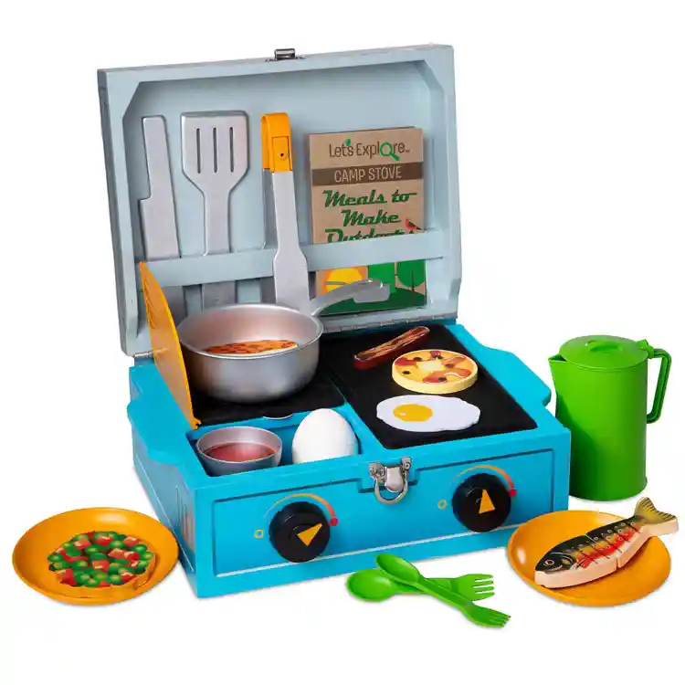 Melissa & Doug Wooden Camp Stove Set