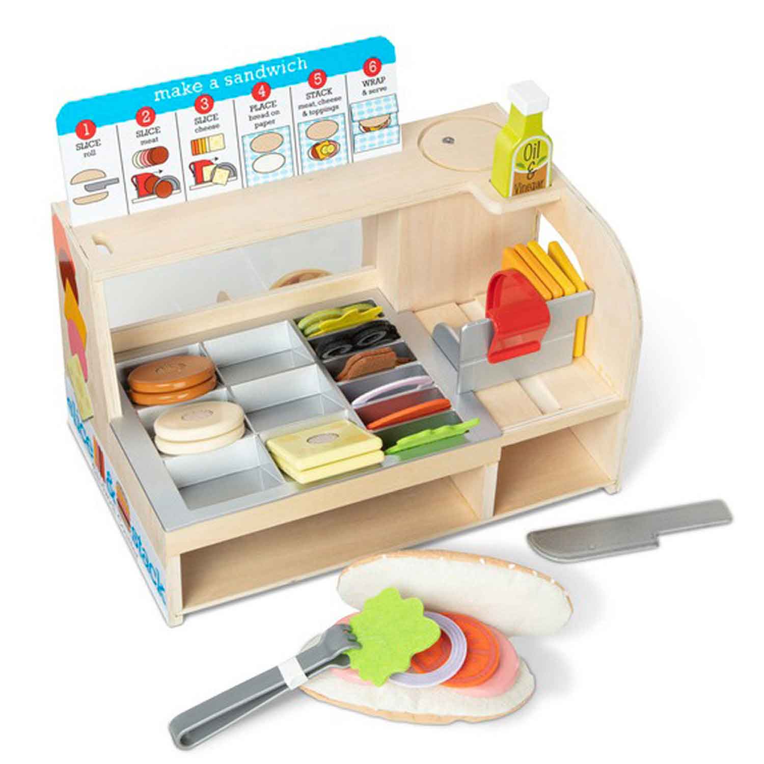 opføre sig Tidsplan mekanisk Melissa & Doug Slice & Stack Sandwich Shop | Becker's