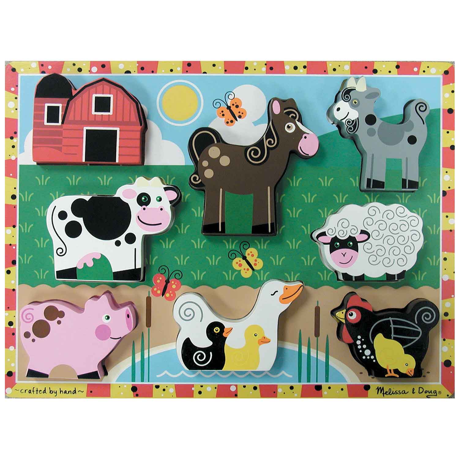 melissa and doug chunky farm puzzle