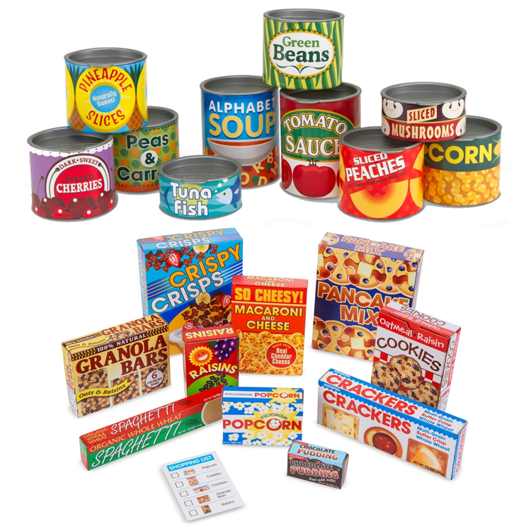 Melissa & Doug® Grocery Canned & Boxed Food Set