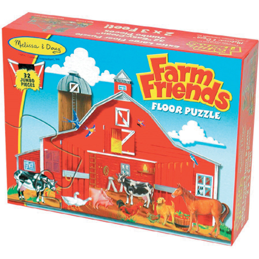 melissa and doug farm friends floor puzzle