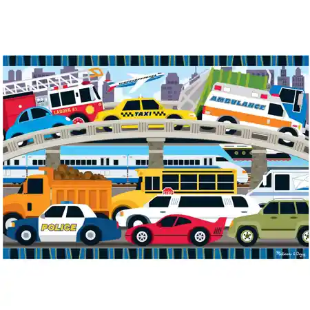 Melissa & Doug®  Traffic Jam Floor Puzzle