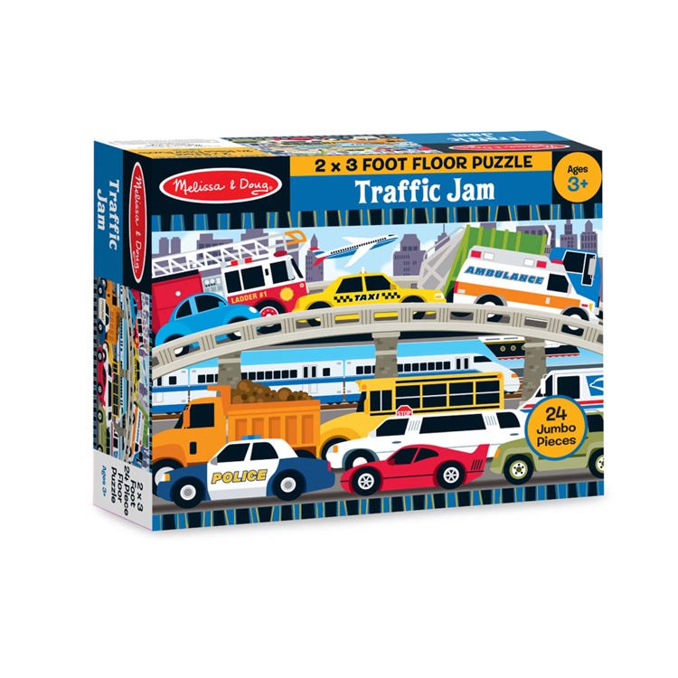 Melissa & Doug®  Traffic Jam Floor Puzzle