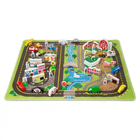 Melissa & Doug Deluxe Road Rug Play Set