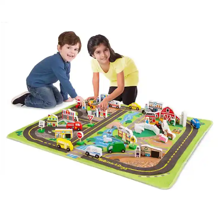 Melissa & Doug Deluxe Road Rug Play Set