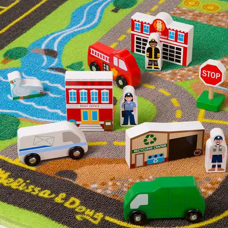 Melissa & Doug Deluxe Road Rug Play Set