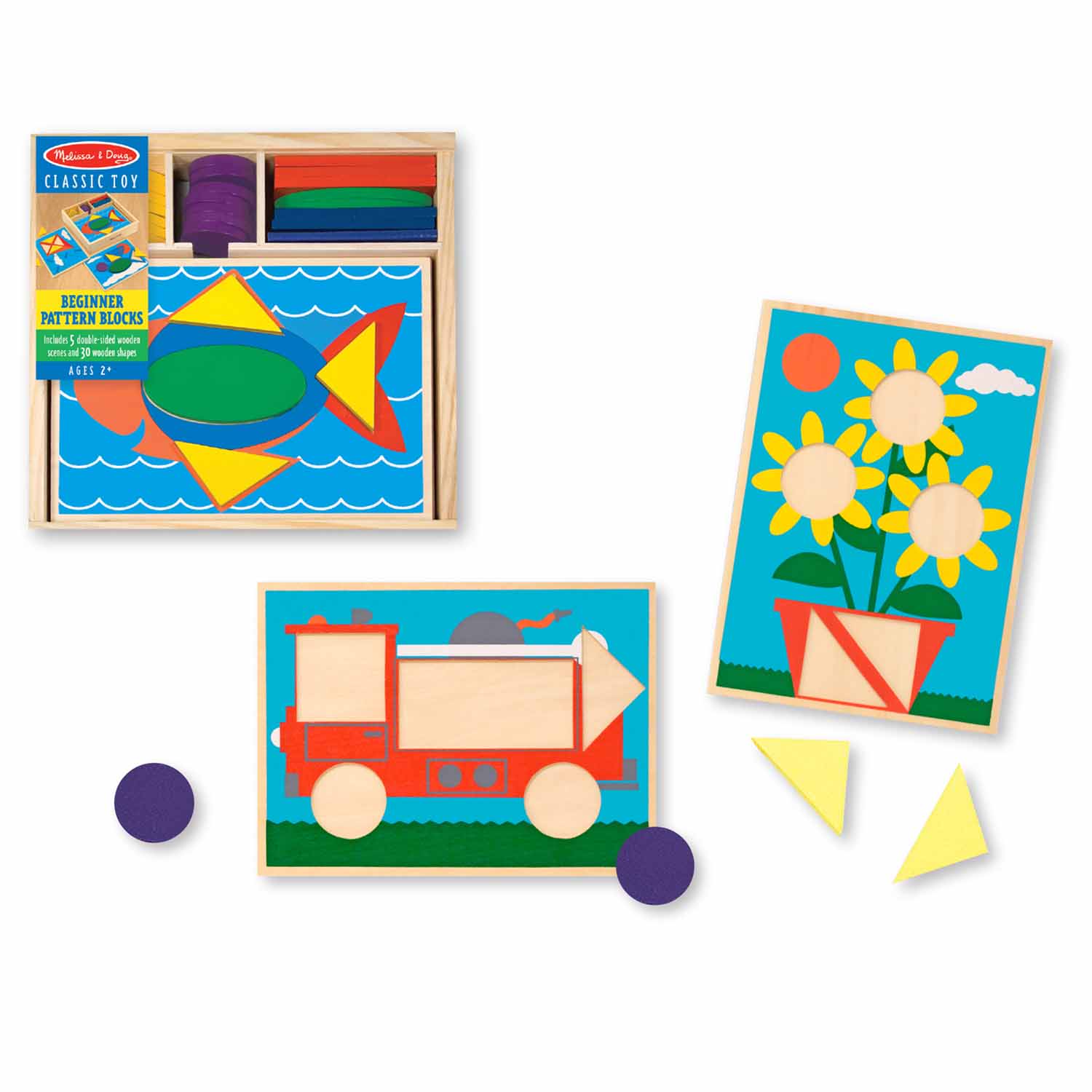 Melissa & Doug® Beginner Pattern Blocks Becker's