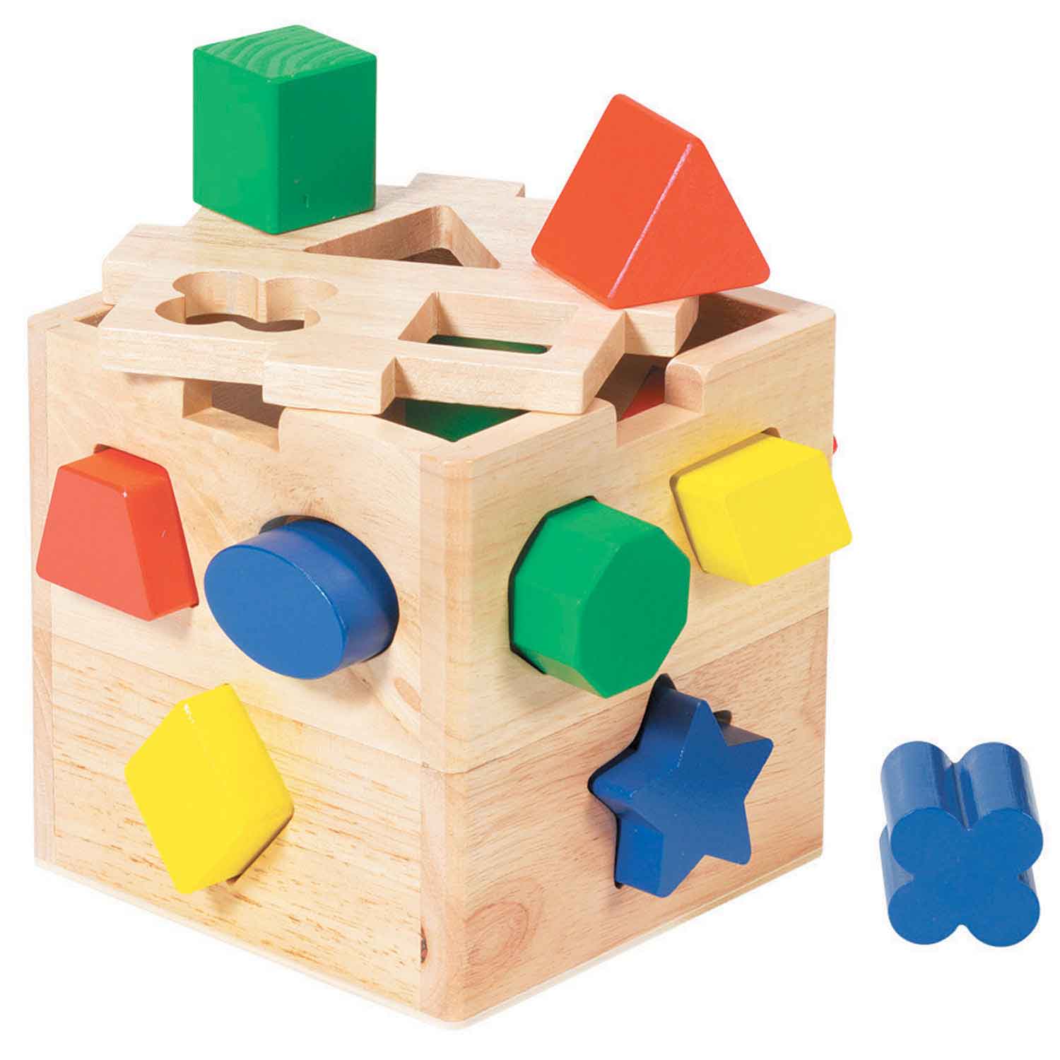  Melissa & Doug Shape Sorting Cube - Classic Wooden Toy With 12  Shapes - Kids Shape Sorter Toys For Toddlers Ages 2+ : Melissa & Doug: Toys  & Games