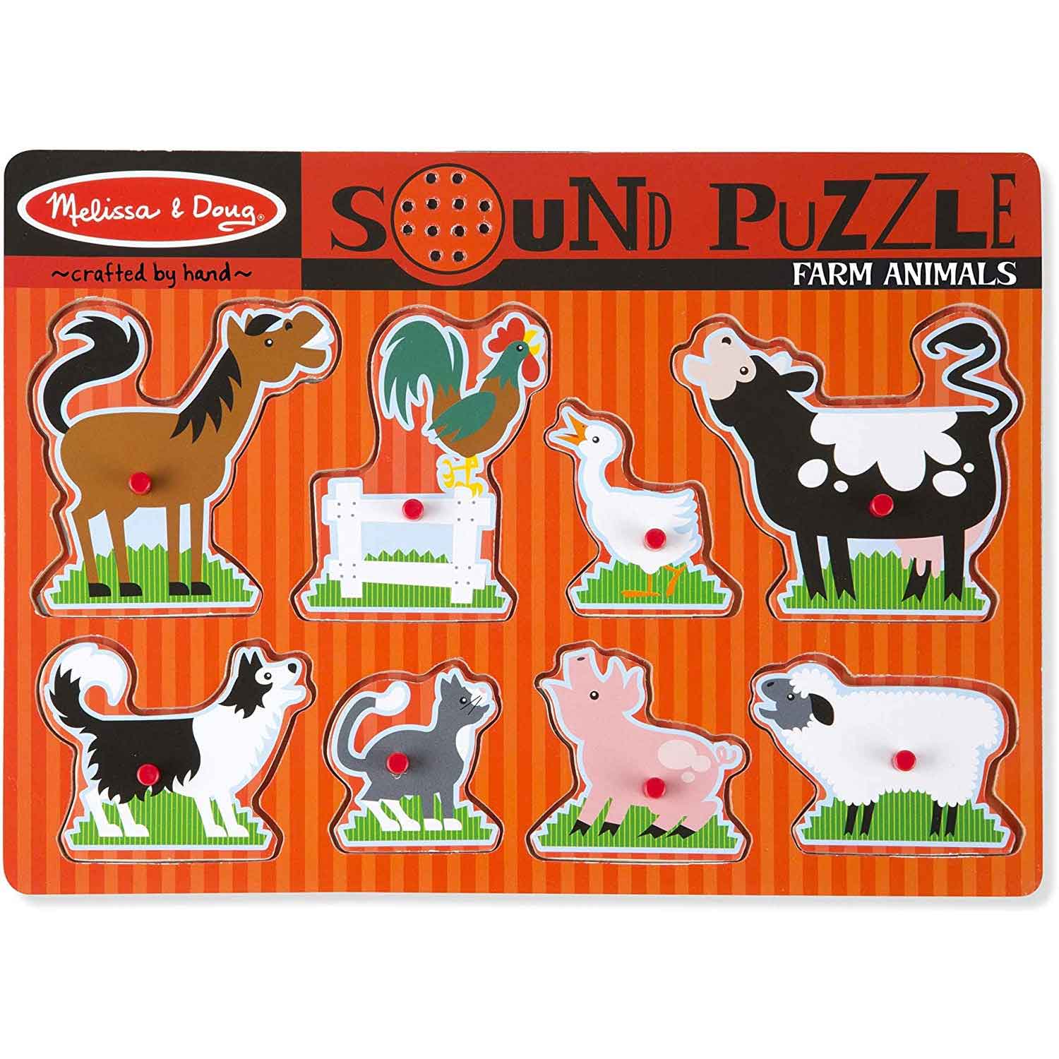 Farm Animals Sound Peg Puzzle | Becker's School Supplies