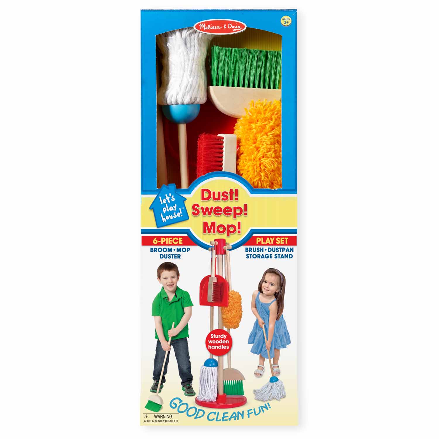 Melissa Doug Let's Play House Dust Sweep Mop Set Becker's