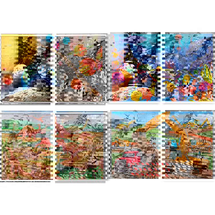 Melissa & Doug Floor Puzzles, Set of 4