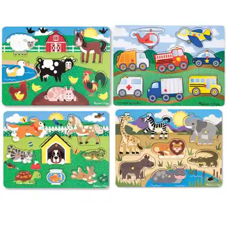 Melissa & Doug® Theme Peg Puzzle Set