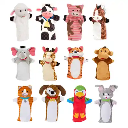 Melissa & Doug Puppet Pals, Set of 12