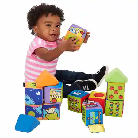 Melissa & Doug Match & Build Soft Blocks