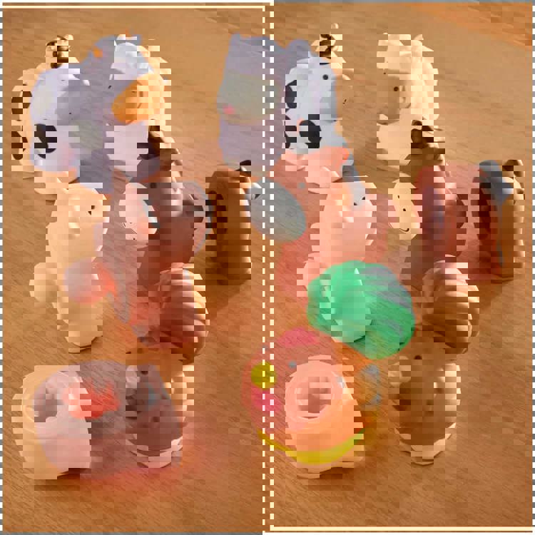 Melissa & Doug Pop Blocs Farm Animals, Set of 10