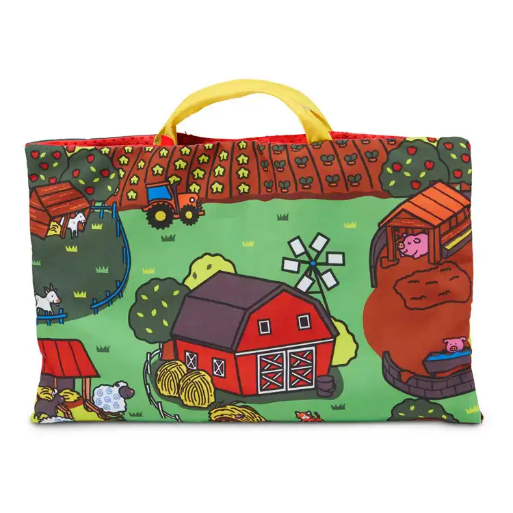 Melissa & Doug Take-Along Play Mat Set, Farm