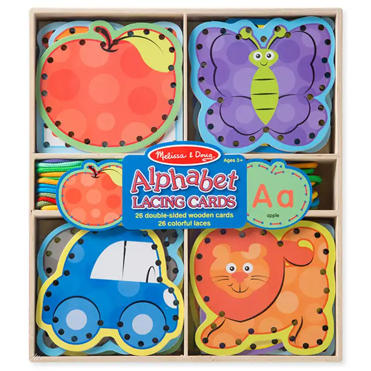 Melissa & Doug® Alphabet Lacing Cards