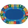 Learning Blocks Classroom Rug, Oval 8'3" x 11'8"
