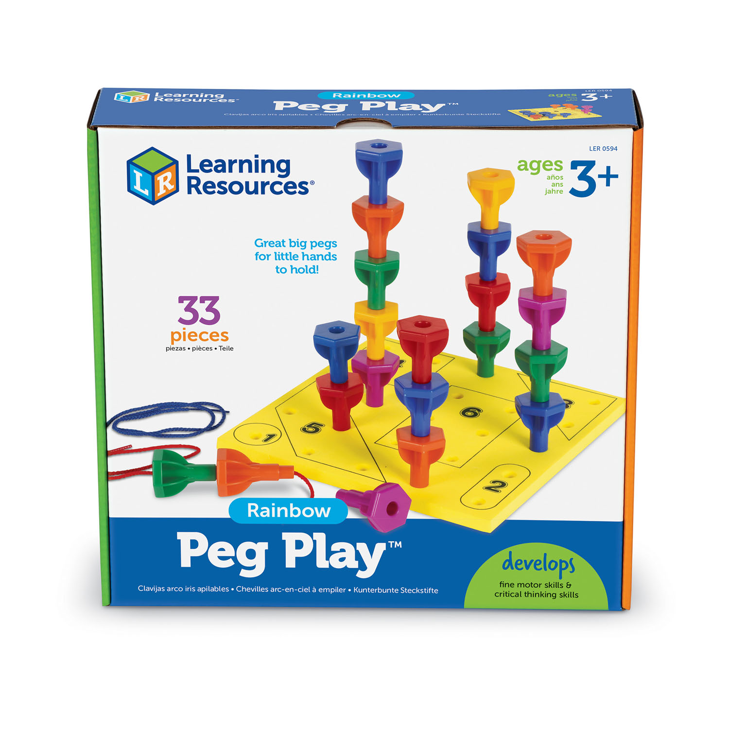 Rainbow Peg Play™ Activity Set Becker's School Supplies