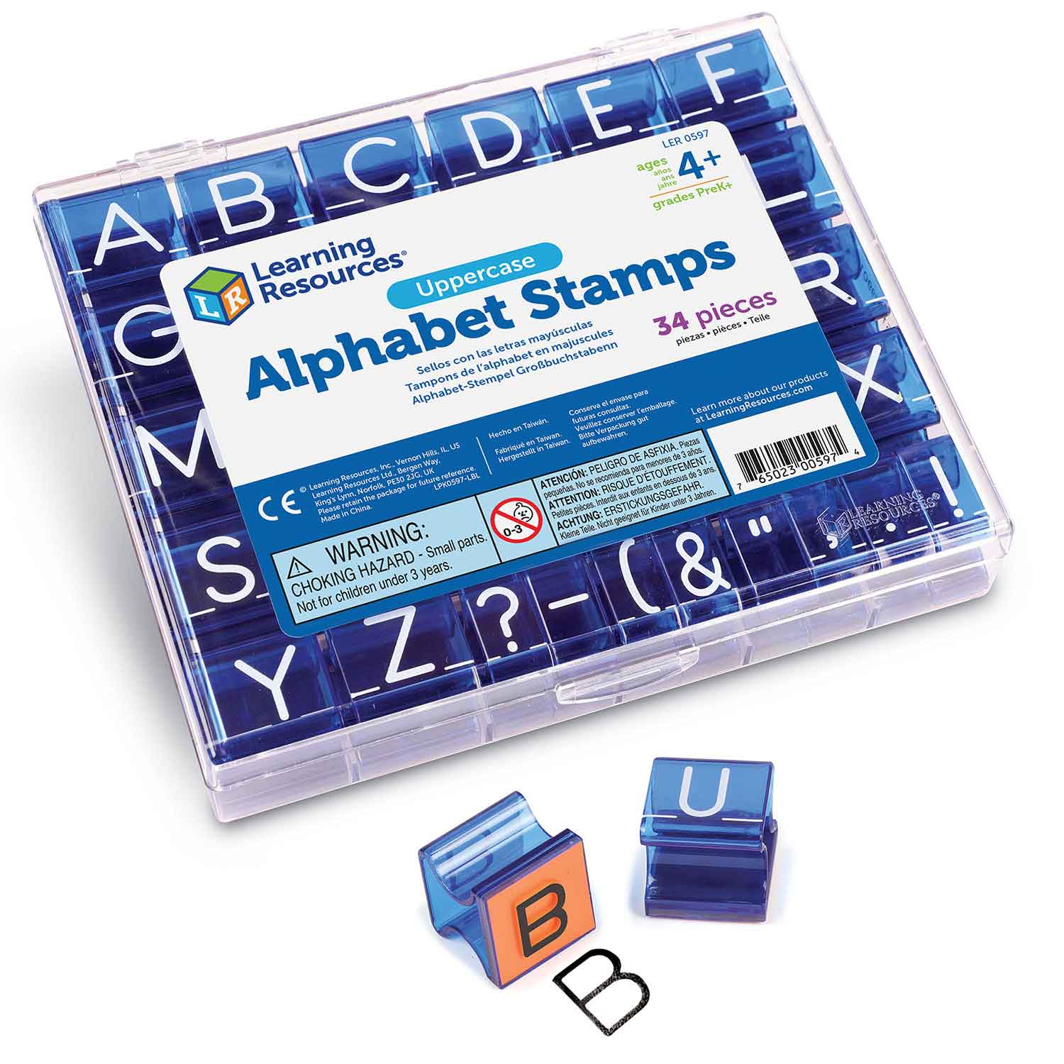 Learning Resources Uppercase Alphabet & Punctuation Stamps